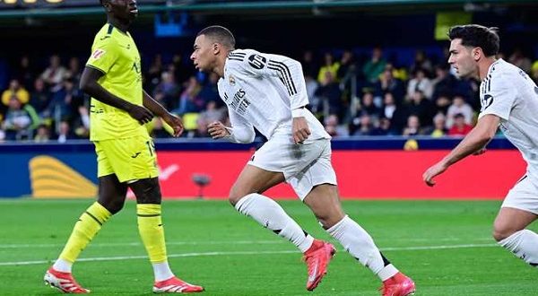 الفوز الثمين لريال مدريد من فياريال تجعله يتصدر مؤقتا