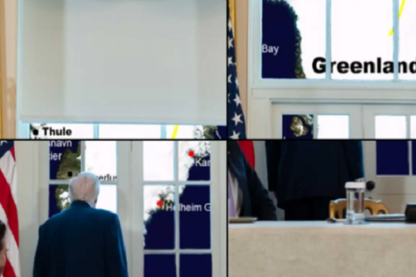 ترامب يستفز أوروبا.. صورة معدلة من البيت الأبيض تظهر الرئيس يراقب جرينلاند
