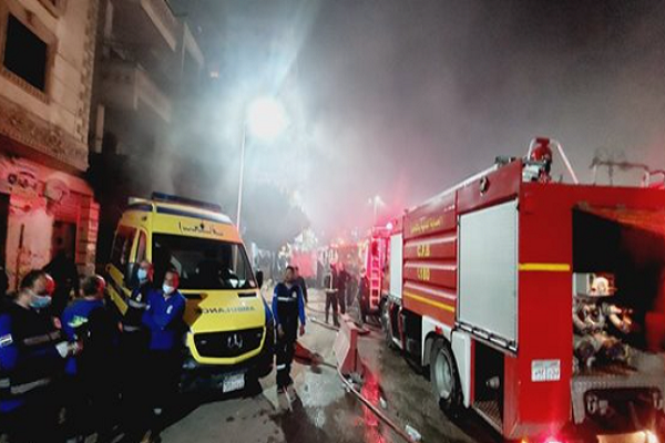 فاجعة سراي القبة.. 8 ضحايا في حريق مصنع ملابس